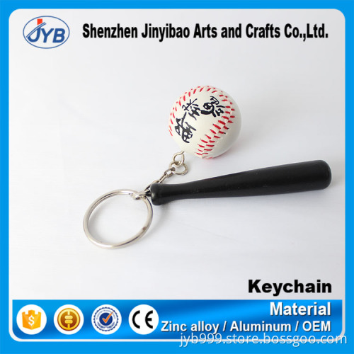 custom logo mini baseball shape keychain for souvenir